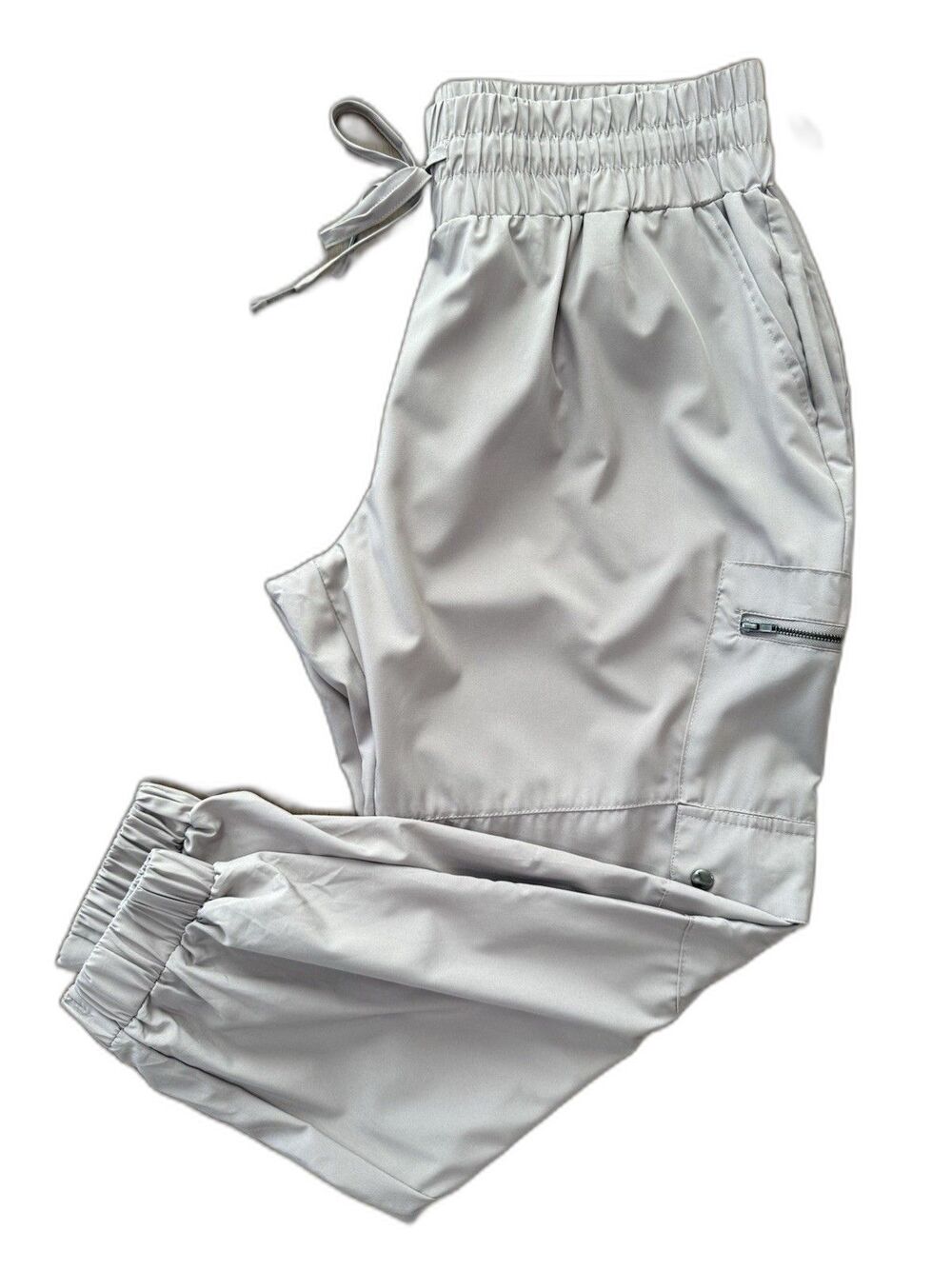Lark & Grey Utility Cargo Jogger Pants 1X Neutral Tech Woven Gorpcore Hiking